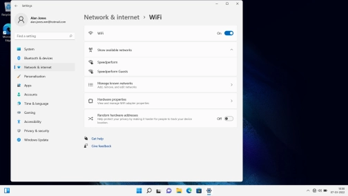Click the required Wi-Fi network.