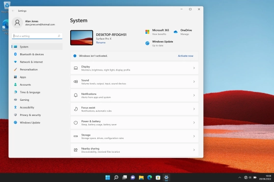 Click Network & internet.