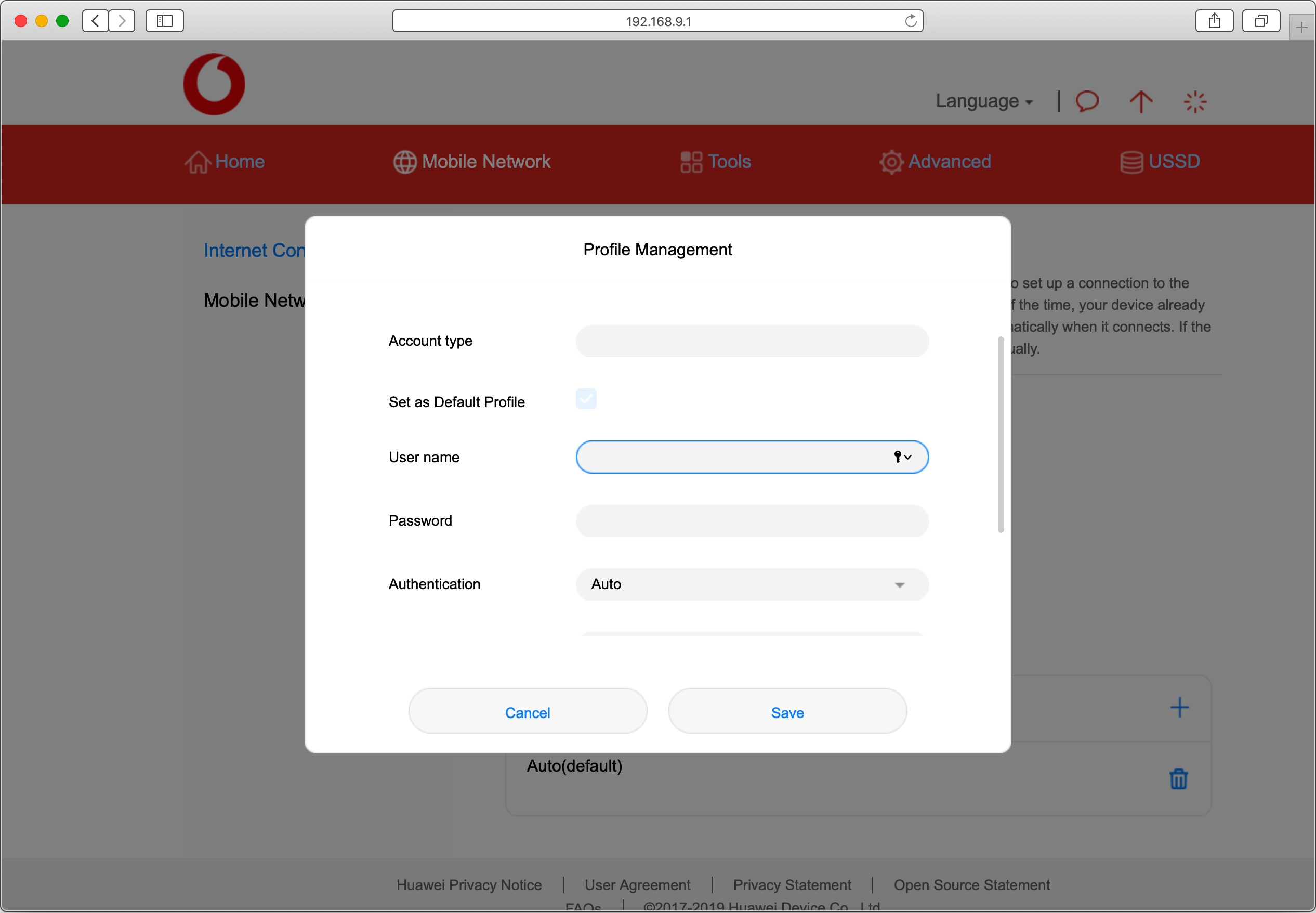 Click the field next to 