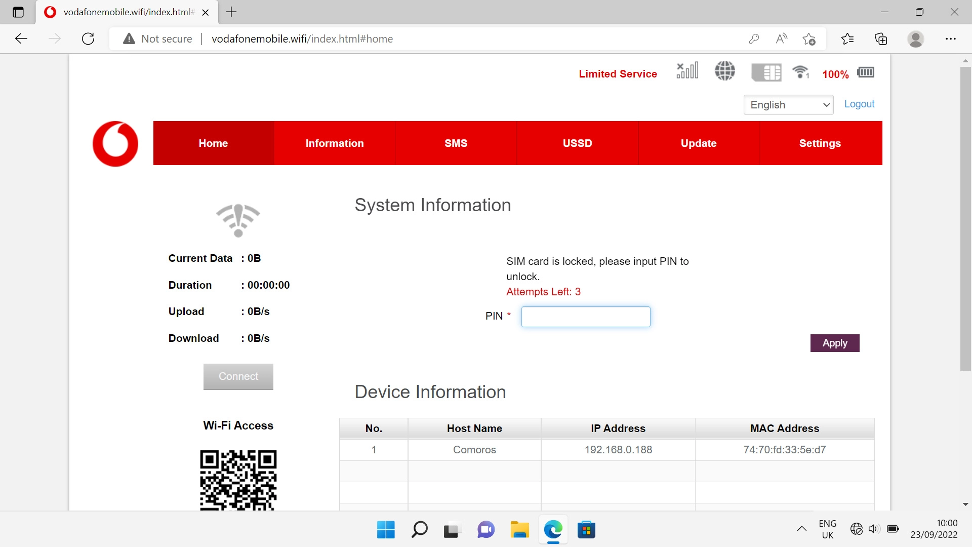 Click the field next to 