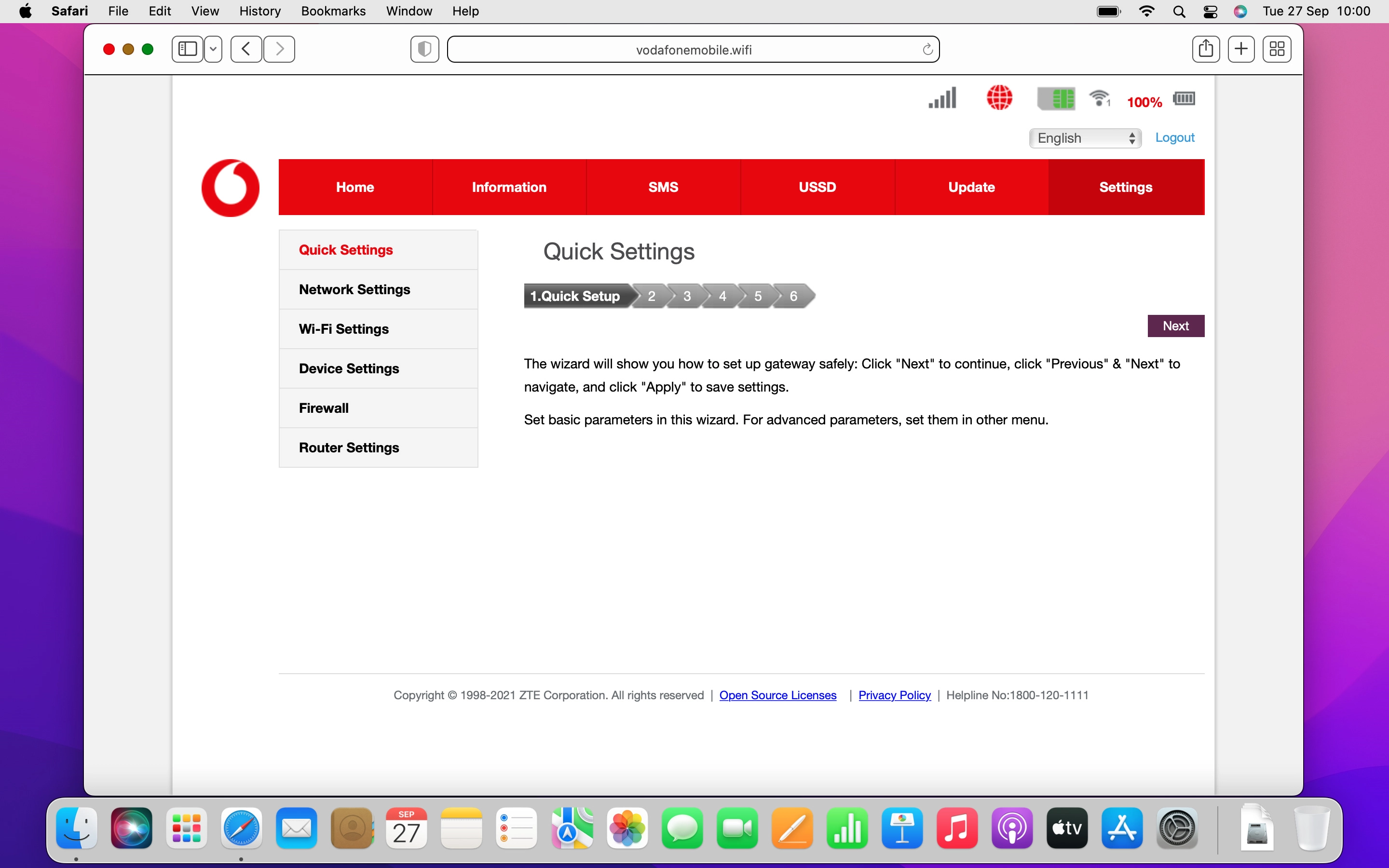 Click Device Settings.