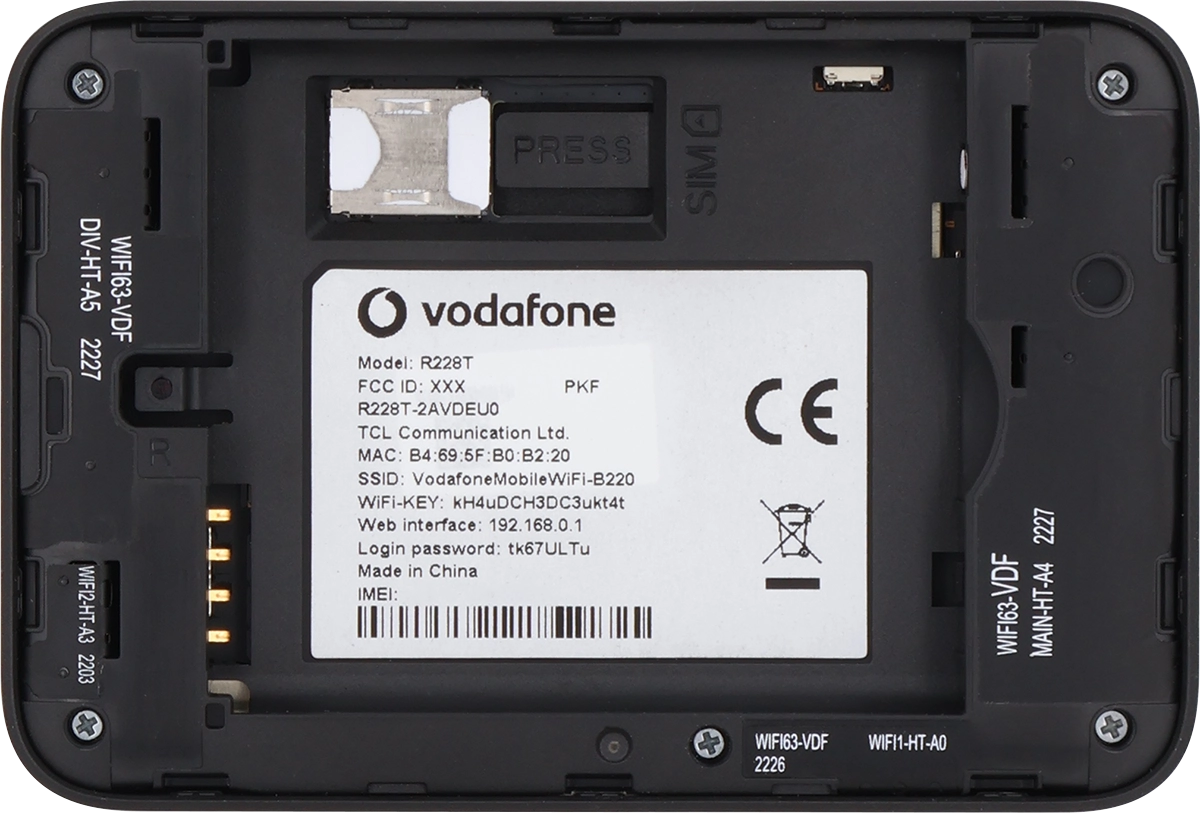 Slide your SIM into the SIM holder.