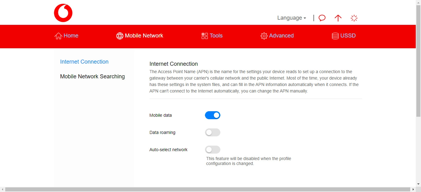 Click Internet Connection.