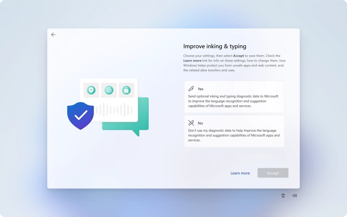 Click the required setting.