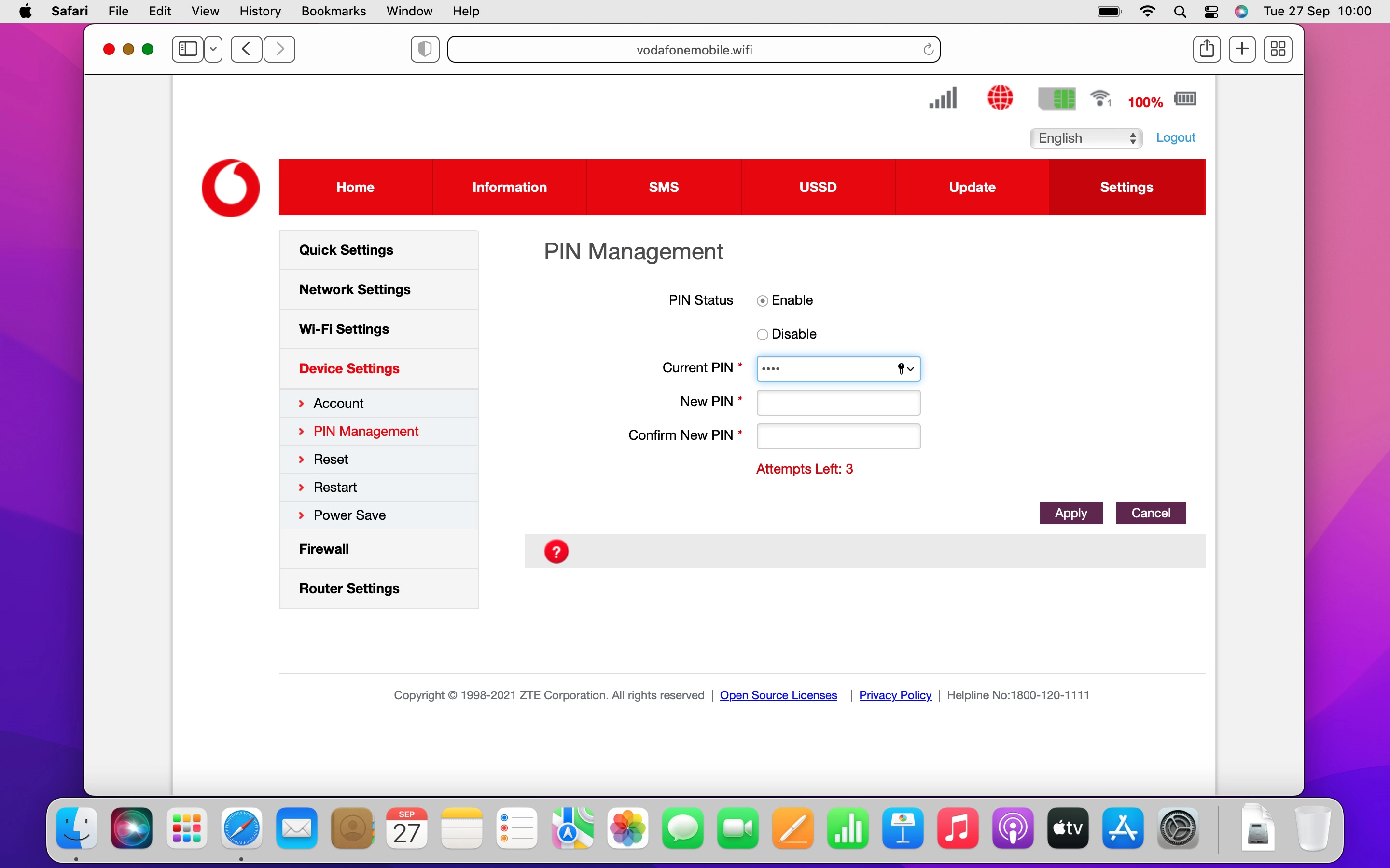 Click the field next to 