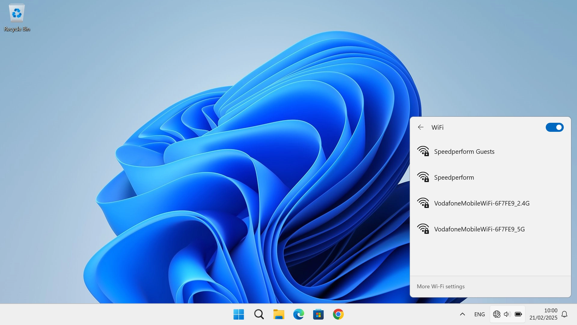 Click the name of your Wi-Fi hotspot.