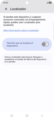 Pulsa el indicador junto a 