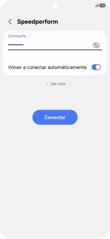 Introduce la contraseña de la red wifi y pulsa Conectar.