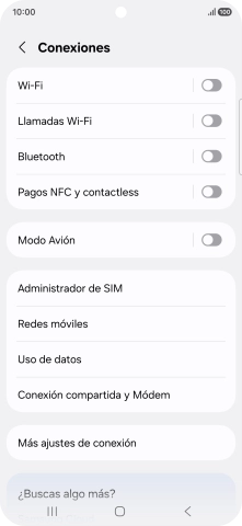 Pulsa Redes móviles.