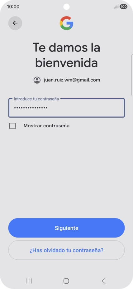 Pulsa Siguiente.