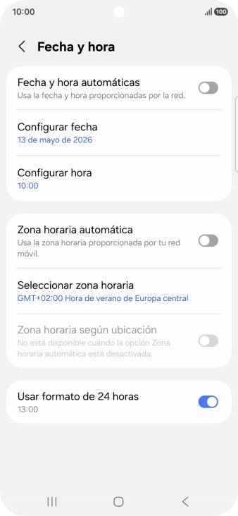 Pulsa el indicador junto a 