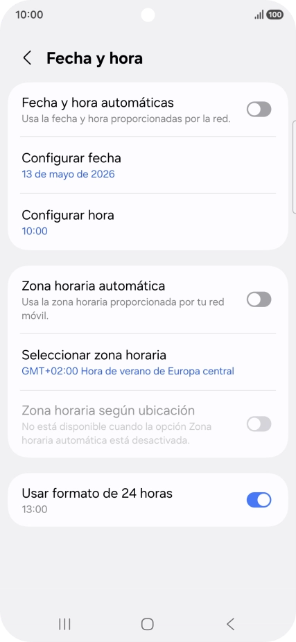 Pulsa el indicador junto a 