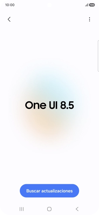 Pulsa Buscar actualizaciones. Si hay una versión de software nueva disponible, aparecerá ahora en la pantalla. Sigue las indicaciones de la pantalla para actualizar el software del teléfono.