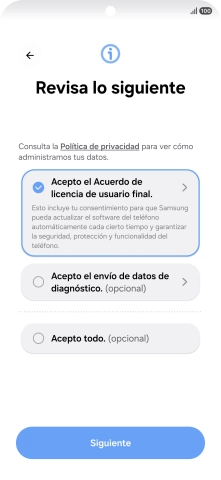 Pulsa Siguiente.