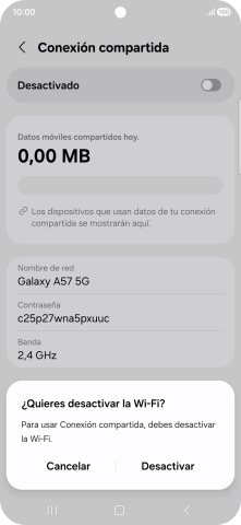 Pulsa Desactivar.