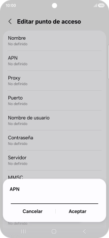 Introduce airtelwap.es y pulsa Aceptar.