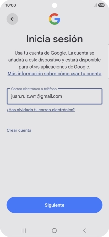 Pulsa Siguiente.