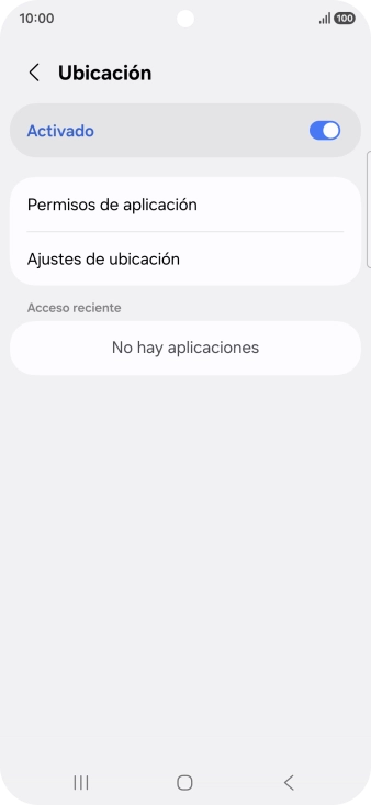 Pulsa Permisos de aplicación.