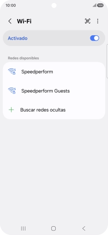Pulsa la red wifi deseada.