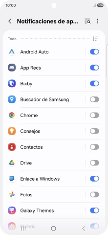 Pulsa el icono de filtro.
