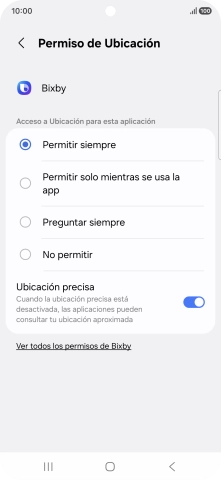 Pulsa el ajuste deseado.