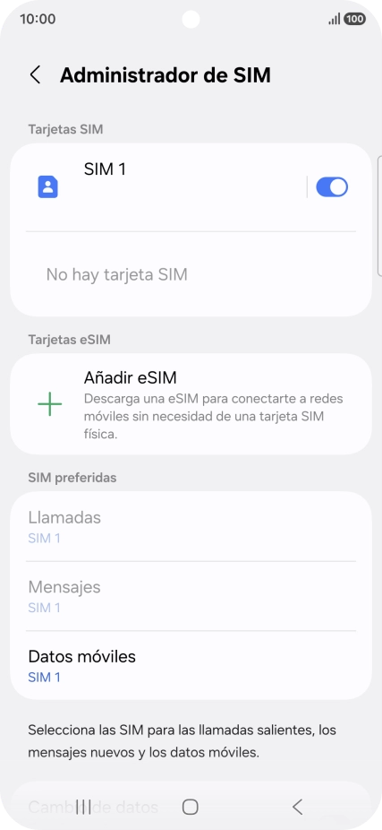Pulsa Añadir eSIM.