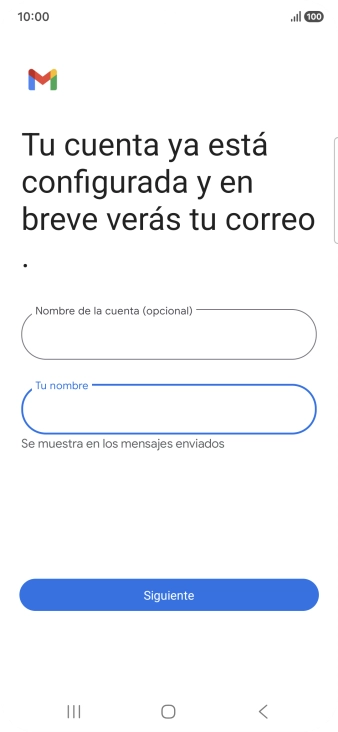 Pulsa Siguiente.