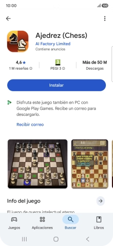 Pulsa Instalar y sigue las indicaciones de la pantalla para instalar la app.