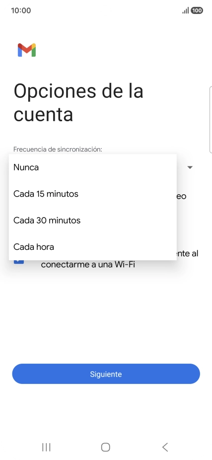 Pulsa el ajuste deseado.