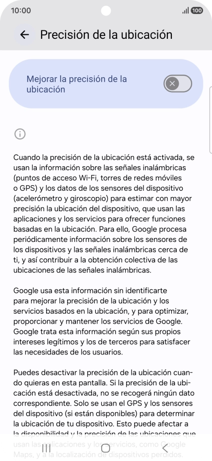 Si pulsas el indicador junto a 