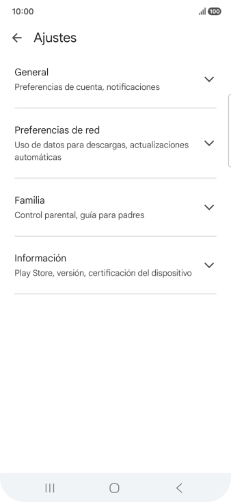 Pulsa Preferencias de red.