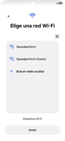 Pulsa la red wifi deseada.