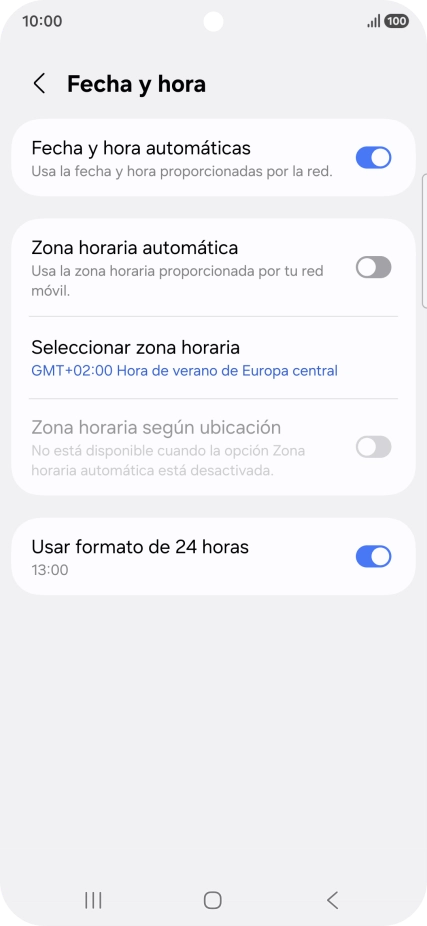 Pulsa el indicador junto a 