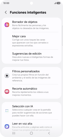 En la pantalla aparecen ahora más ejemplos de cómo puedes utilizar Galaxy AI.