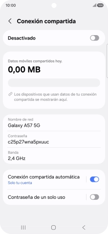 Pulsa Nombre de red.
