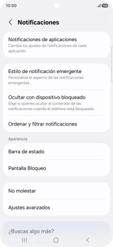 Pulsa Notificaciones de aplicaciones.