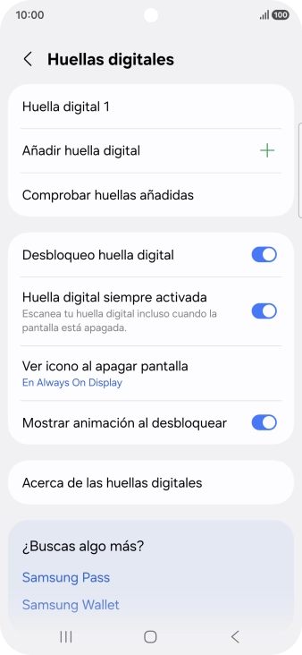 Pulsa los ajustes deseados para activarlos o desactivarlos.