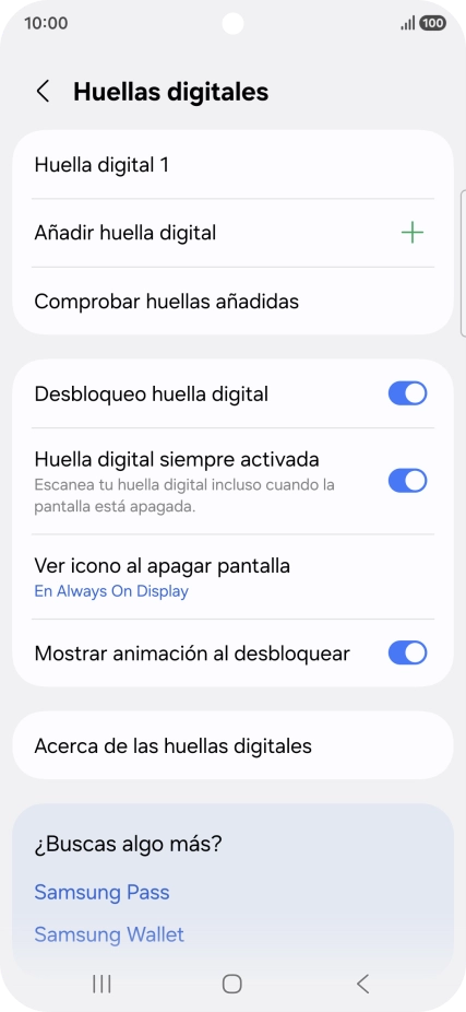 Pulsa los ajustes deseados para activarlos o desactivarlos.