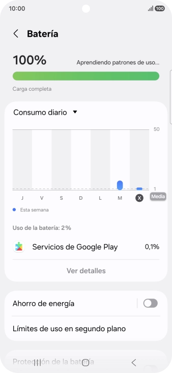 Pulsa Ahorro de energía.
