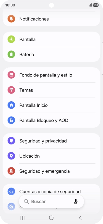 Pulsa Batería.