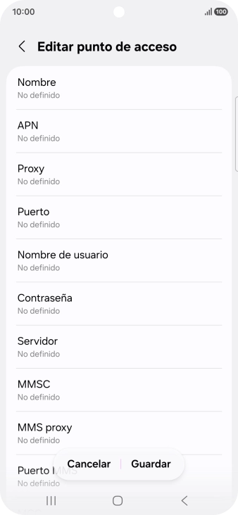 Pulsa Nombre.