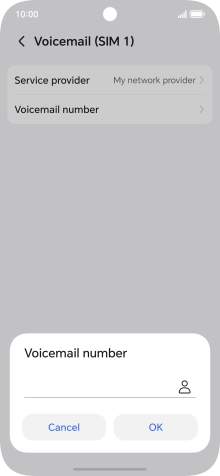 Key in +447836121121 and press OK.