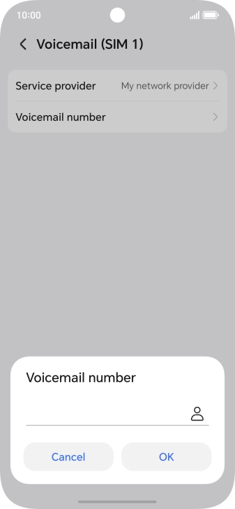 Key in +447836121121 and press OK.