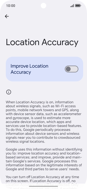 If you press the indicator next to 