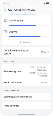 Press Phone ringtone. Press Phone ringtone.