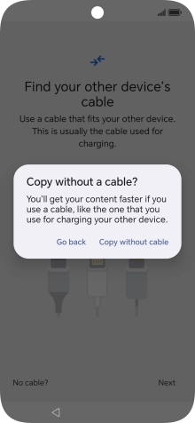 Press Copy without cable.