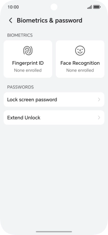 Press Fingerprint ID.