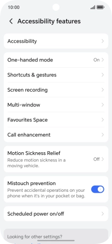 Press Accessibility.