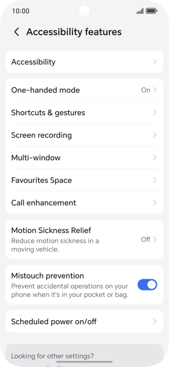 Press Accessibility.