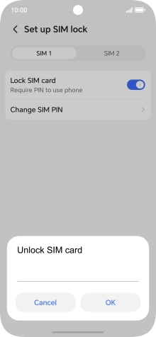 Key in your PIN and press OK.